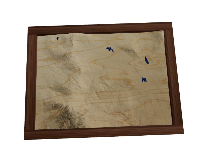 Custom Wooden Map of Belknap County, New Hampshire, United States