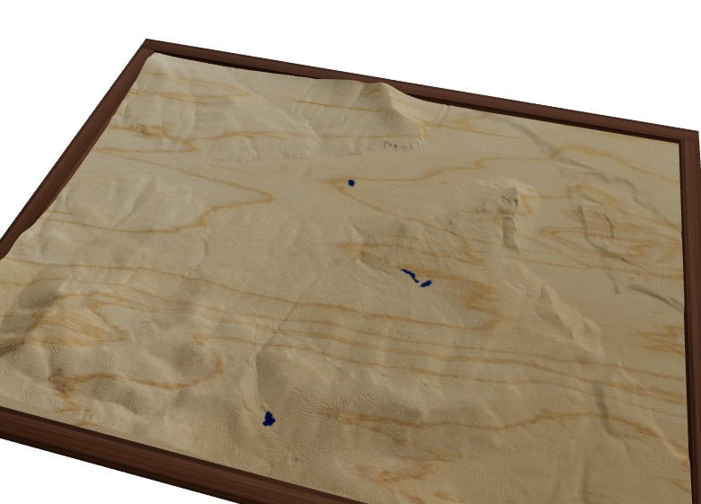 Custom Wooden Map of Wasatch County, Utah, United States