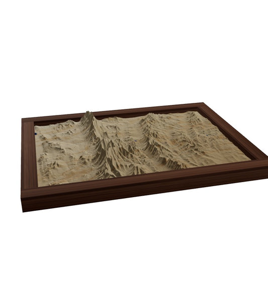 Custom Wooden Map of Washington County, Vermont, United States