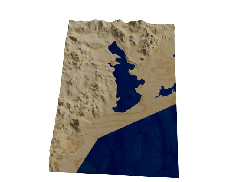 Custom Wooden Map of Barnstable County, Massachusetts, United States