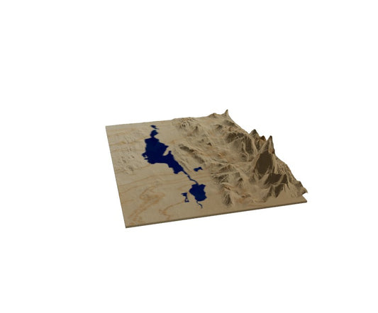 Custom Wooden Map of Rutland County, Vermont, United States