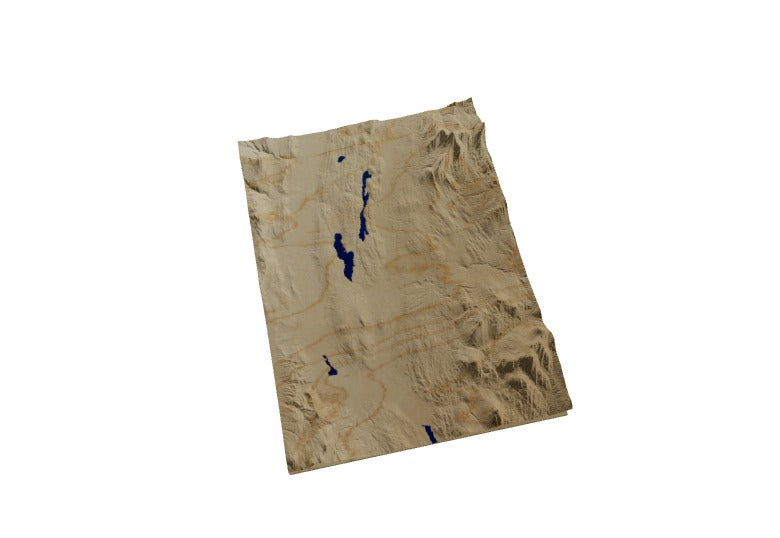 Custom Wooden Map of Orleans County, Vermont, United States