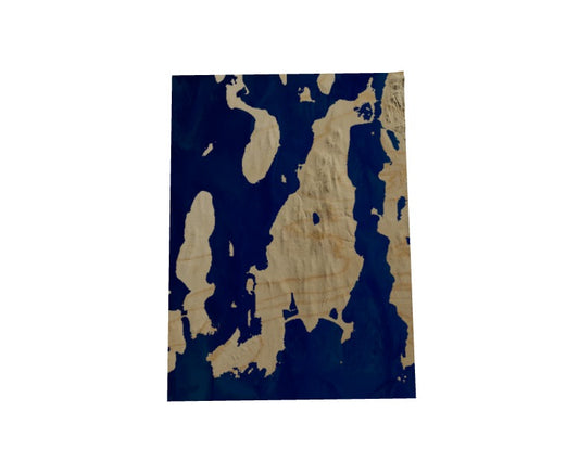 Custom Wooden Map of Newport County, Rhode Island, United States
