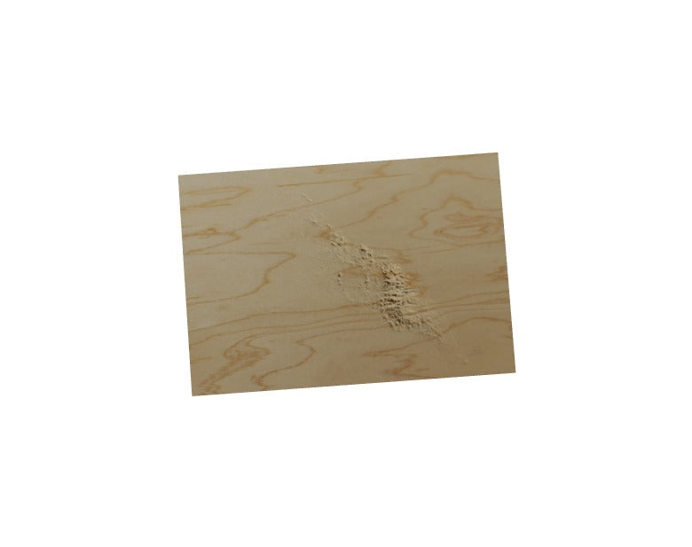 Custom Wooden Map of Aruba