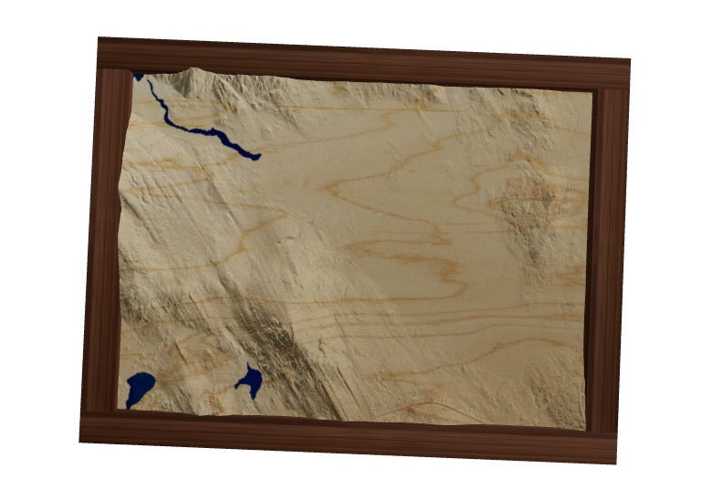 Custom Wooden Map of Belknap County, New Hampshire, United States