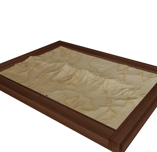 Custom Wooden Map of Washington County, Vermont, United States