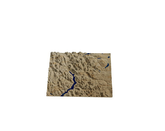 Custom Wooden Map of Central Coast, British Columbia, Canada