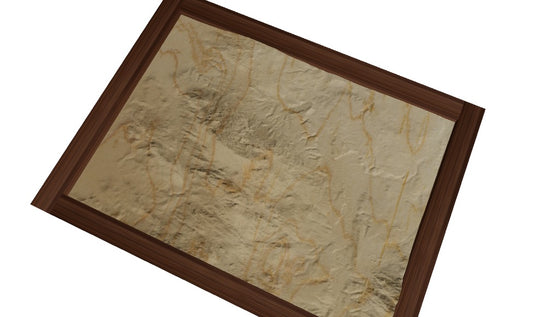 Custom Wooden Map of Franklin County, Vermont, United States