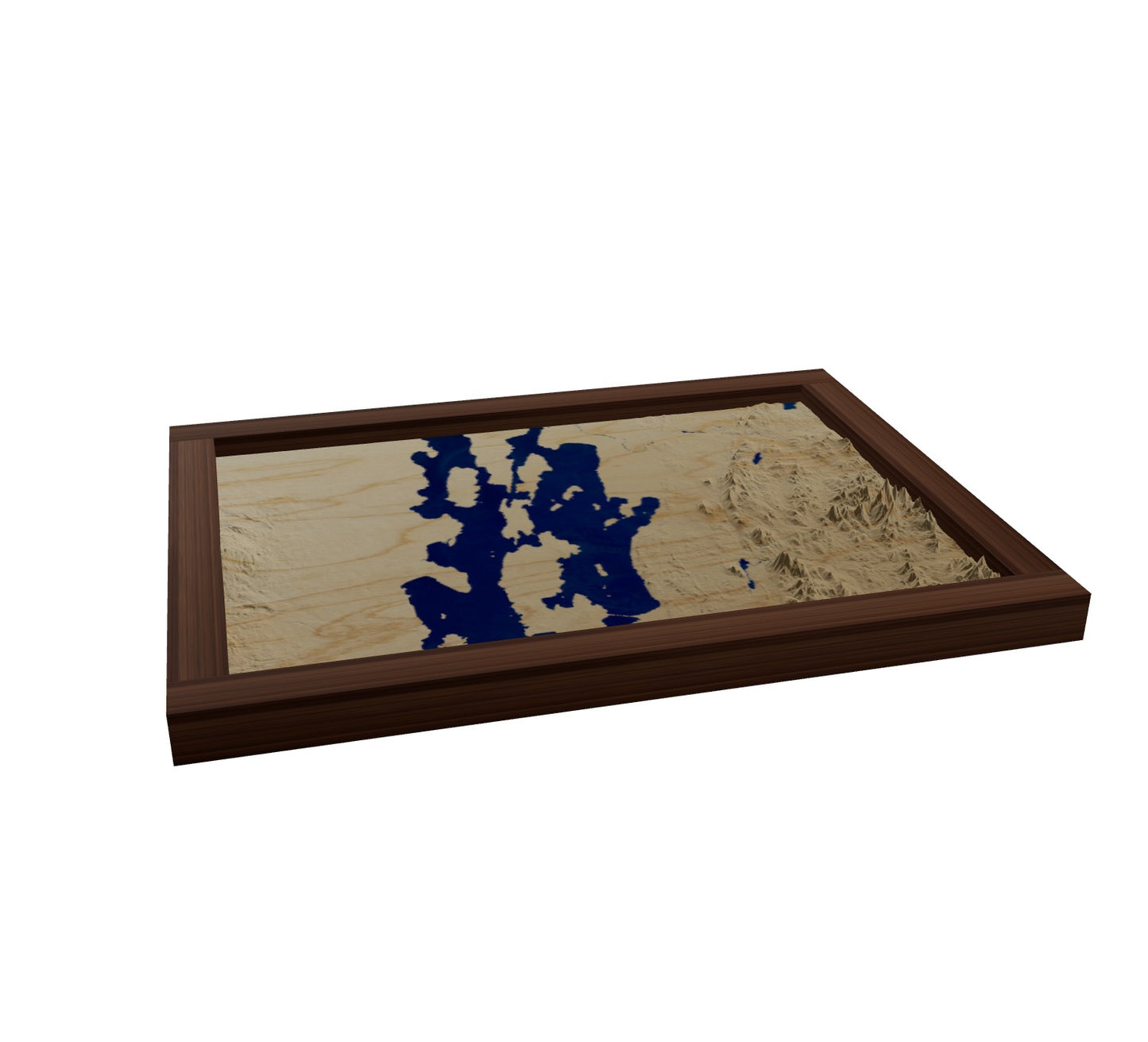 Custom Wooden Map of Franklin County, Vermont, United States
