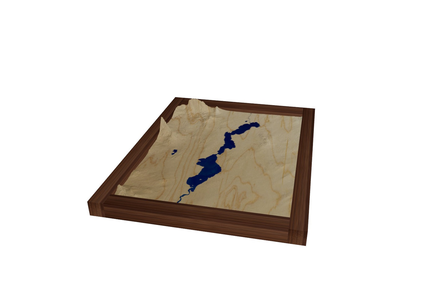 Custom Wooden Map of Somerset County, Maine, United States