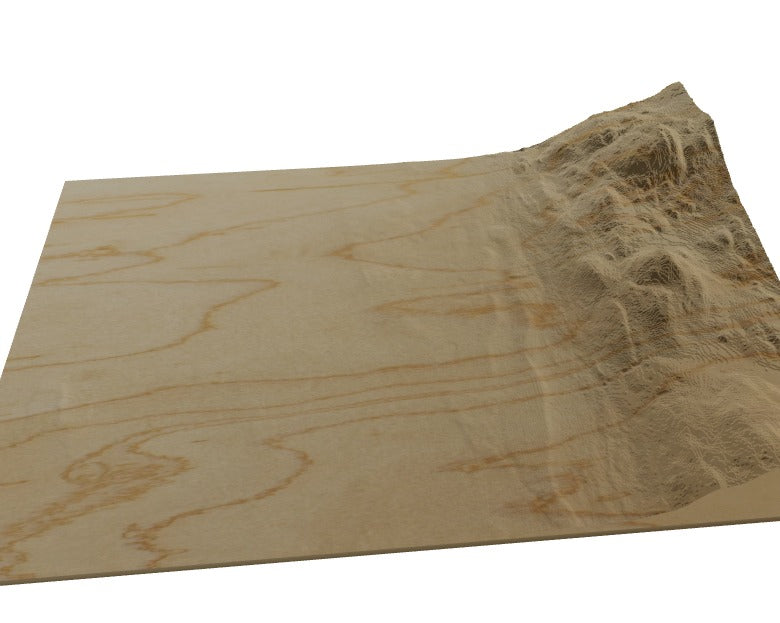 Custom Wooden Map of Addison County, Vermont, United States