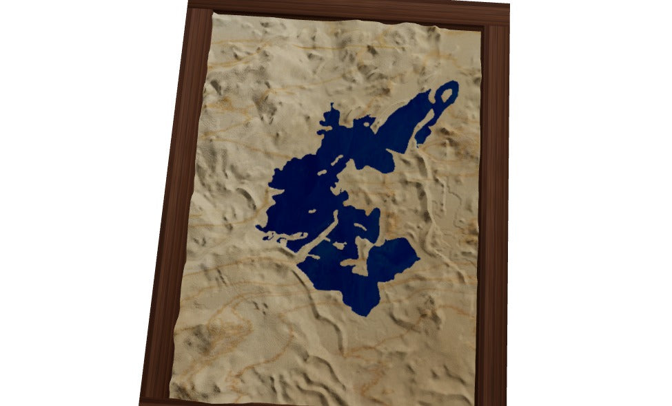 Custom Wooden Map of Middlesex County, Massachusetts, United States