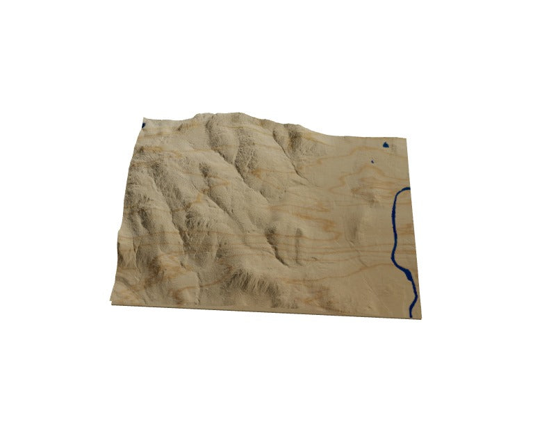 Custom Wooden Map of Windham County, Vermont, United States
