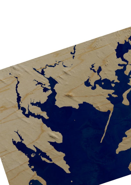 Custom Wooden Map of Plymouth County, Massachusetts, United States