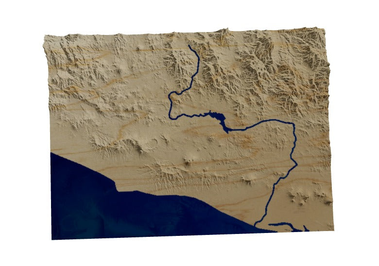 Custom Wooden Map of San Pablo Tacachico, La Libertad Department, El Salvador