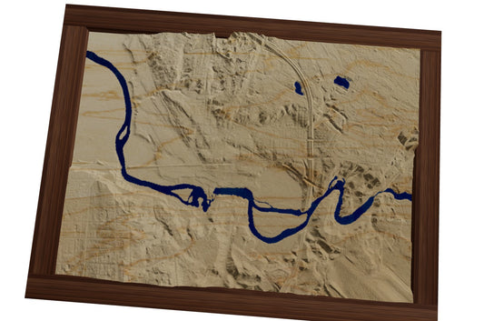 Custom Wooden Map of Chittenden County, Vermont, United States