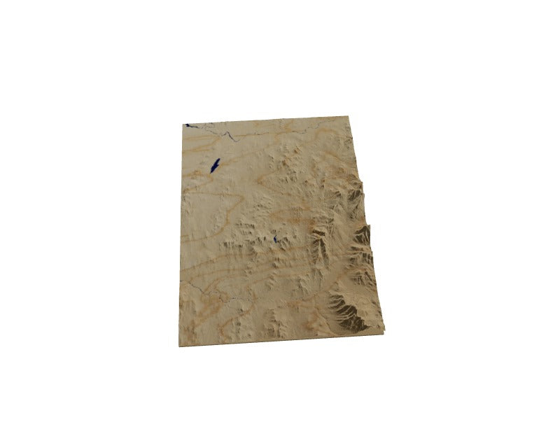 Custom Wooden Map of Franklin County, Vermont, United States