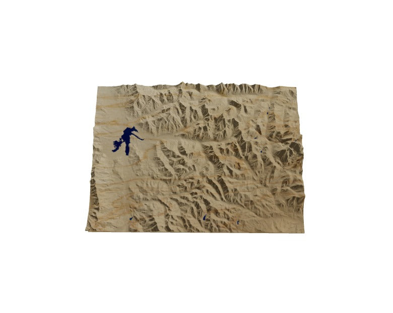 Custom Wooden Map of Summit County, Colorado, United States