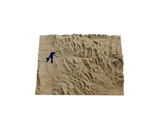 Custom Wooden Map of Summit County, Colorado, United States