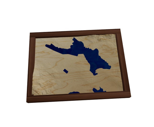 Custom Wooden Map of Carroll County, New Hampshire, United States