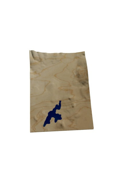 Custom Wooden Map of Worcester County, Massachusetts, United States