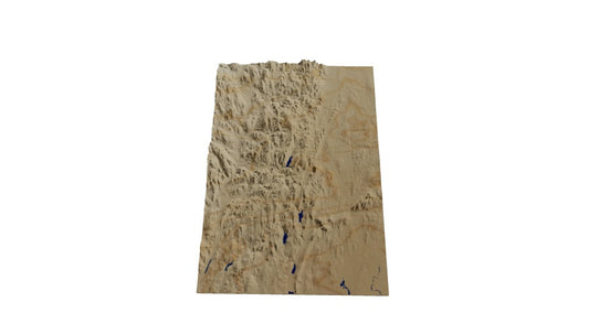 Custom Wooden Map of South Central Connecticut Planning Region, Connecticut, United States