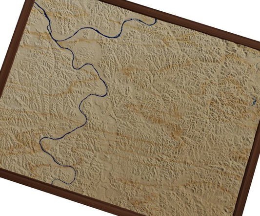Custom Wooden Map of Allegheny County, Pennsylvania, United States