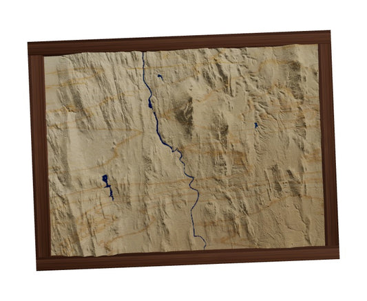Custom Wooden Map of Addison County, Vermont, United States