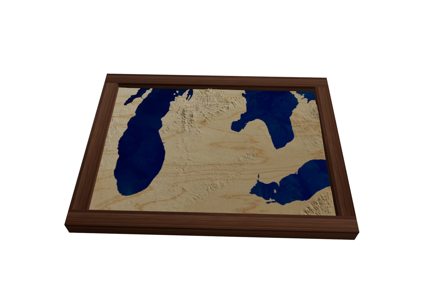 Custom Wooden Map of Clinton County, Michigan, United States