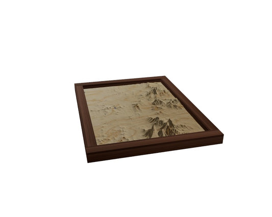 Custom Wooden Map of Franklin County, Vermont, United States