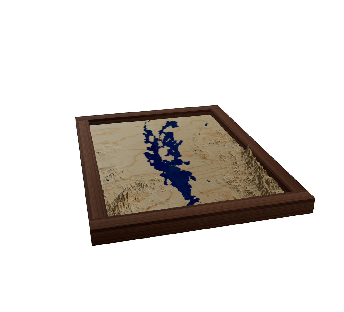 Custom Wooden Map of Grand Isle County, Vermont, United States