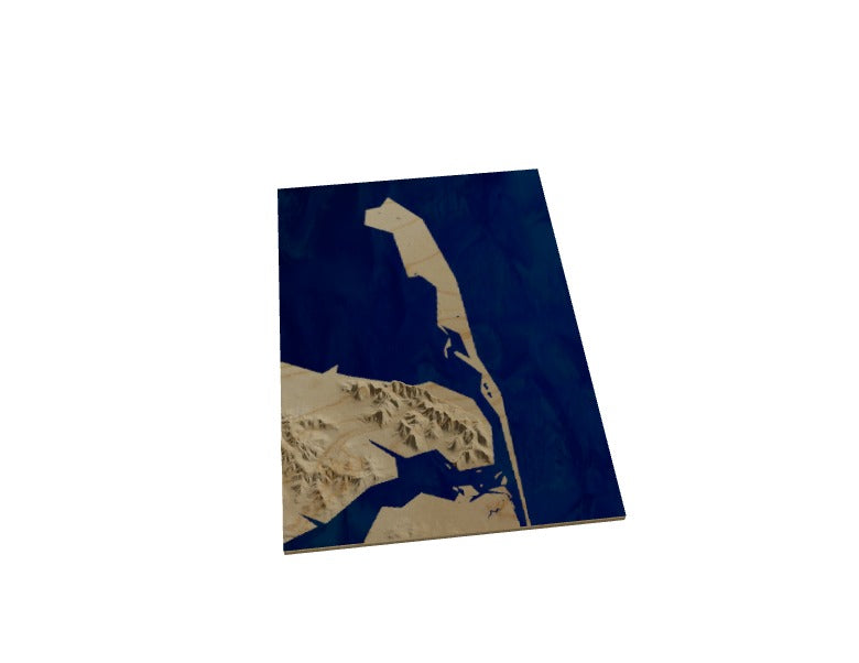 Custom Wooden Map of Monmouth County, New Jersey, United States