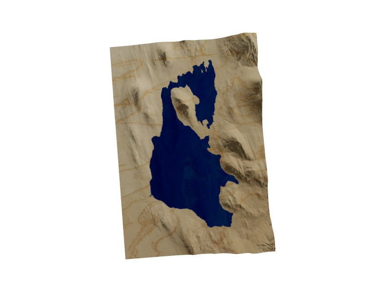 Custom Wooden Map of Penobscot County, Maine, United States