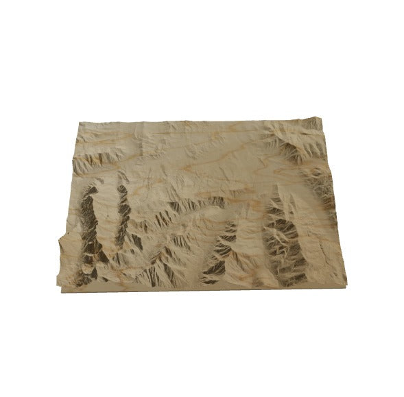 Custom Wooden Map of Pitkin County, Colorado, United States