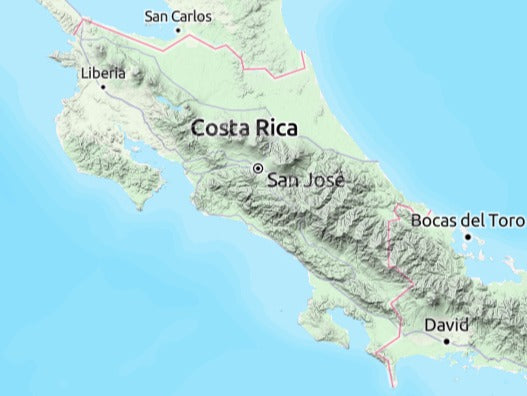 Custom 3d wooden map of Puntarenas Province,Costa Rica