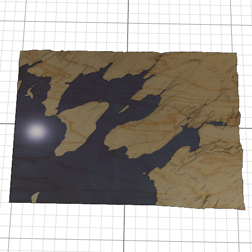 Custom 3d wooden map of Jefferson County,New York,United States
