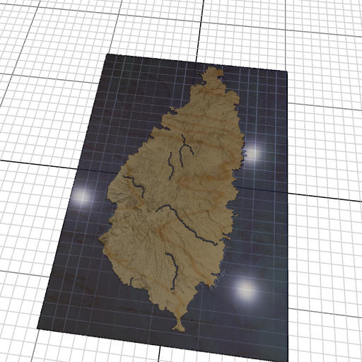 Custom 3d wooden map of Castries,Saint Lucia