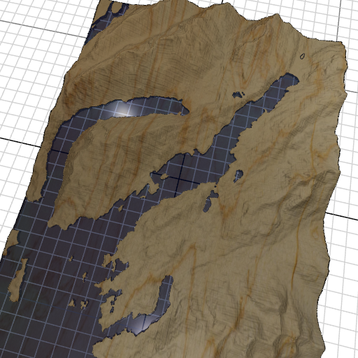 Custom 3d wooden map of Kenai Peninsula Borough,Alaska,United States