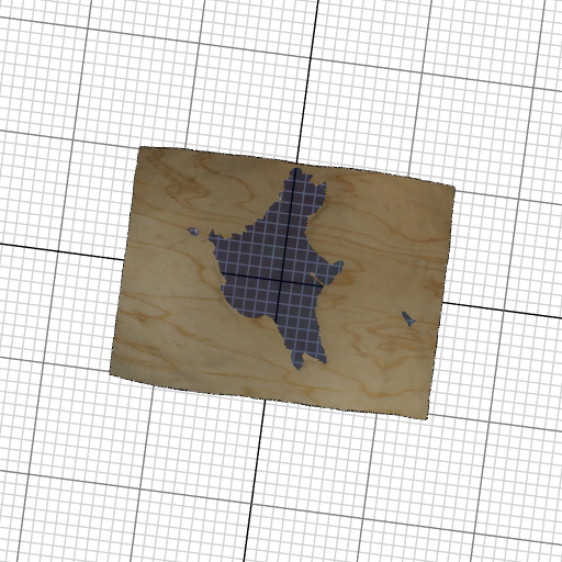 Custom 3d wooden map of Tolland County,Connecticut,United States