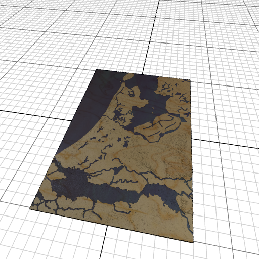 Custom 3d wooden map of Gooise Meren,North Holland,Netherlands