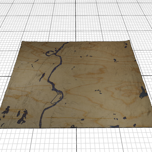 Custom 3d wooden map of Hampshire County,Massachusetts,United States