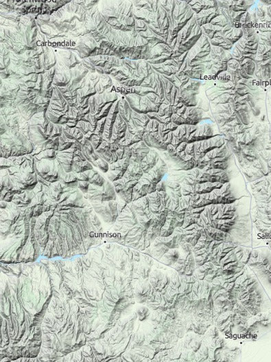 Custom 3d wooden map of Gunnison County,Colorado,United States