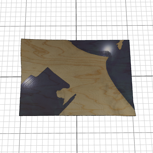 Custom 3d wooden map of Plymouth County,Massachusetts,United States