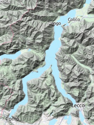 Custom 3d wooden map of Provincia di Como,Lombardia,Italy