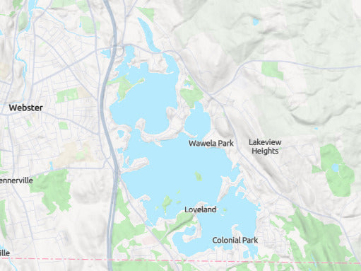 Custom 3d wooden map of Worcester County,Massachusetts,United States