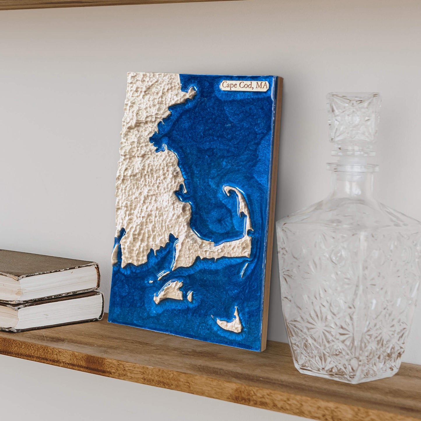 Cape Cod, New England 3D Topographic Wood Map Art | Massachusetts Gift