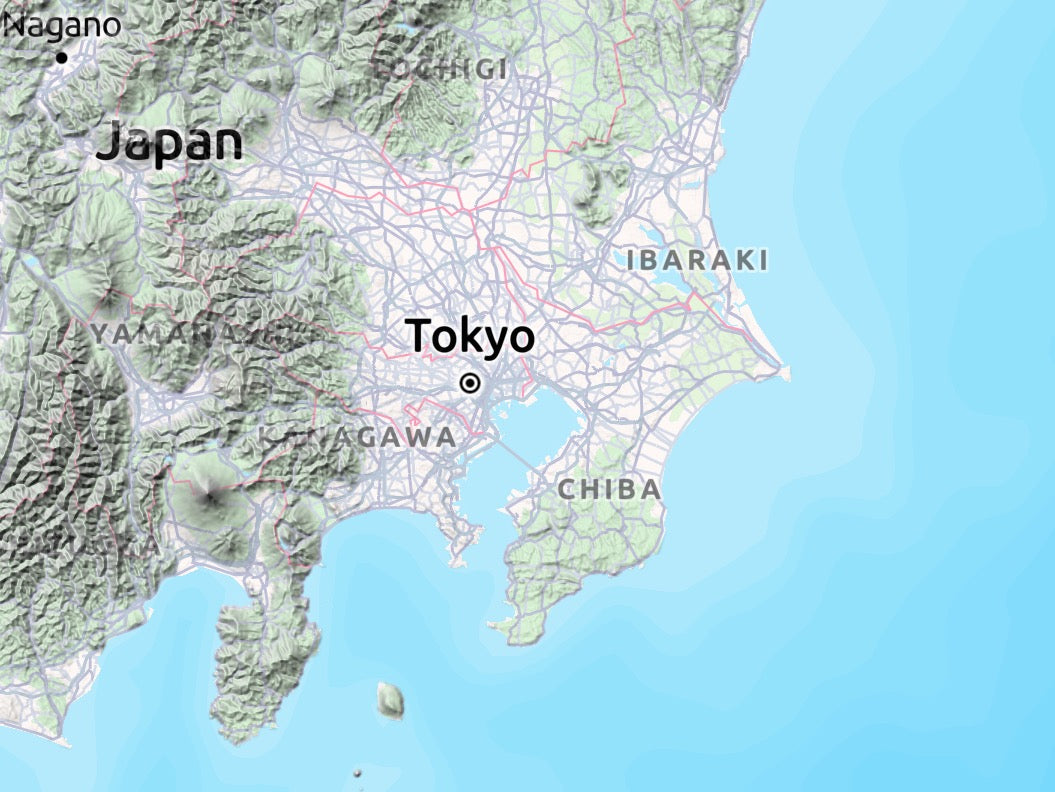 Custom 3d wooden map of Chiba,Japan