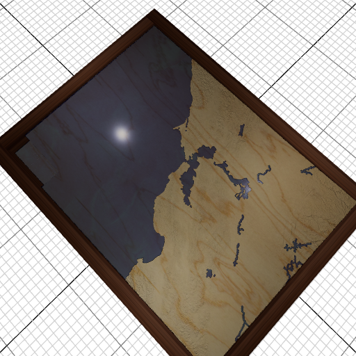 Custom 3d wooden map of San Mateo County,California,United States