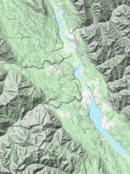 Custom 3d wooden map of East Kootenay,British Columbia,Canada