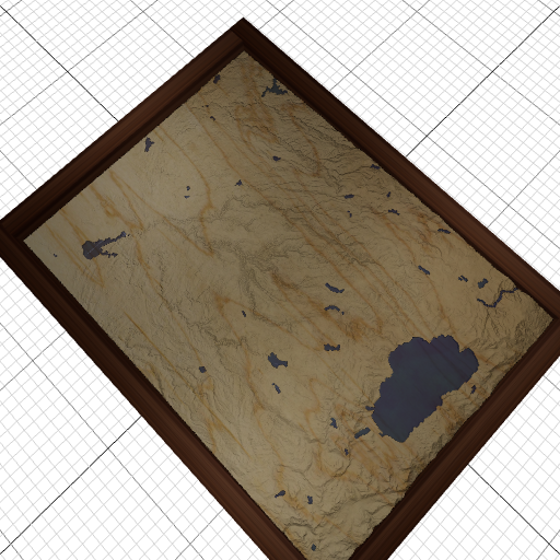 Custom 3d wooden map of Placer County,California,United States